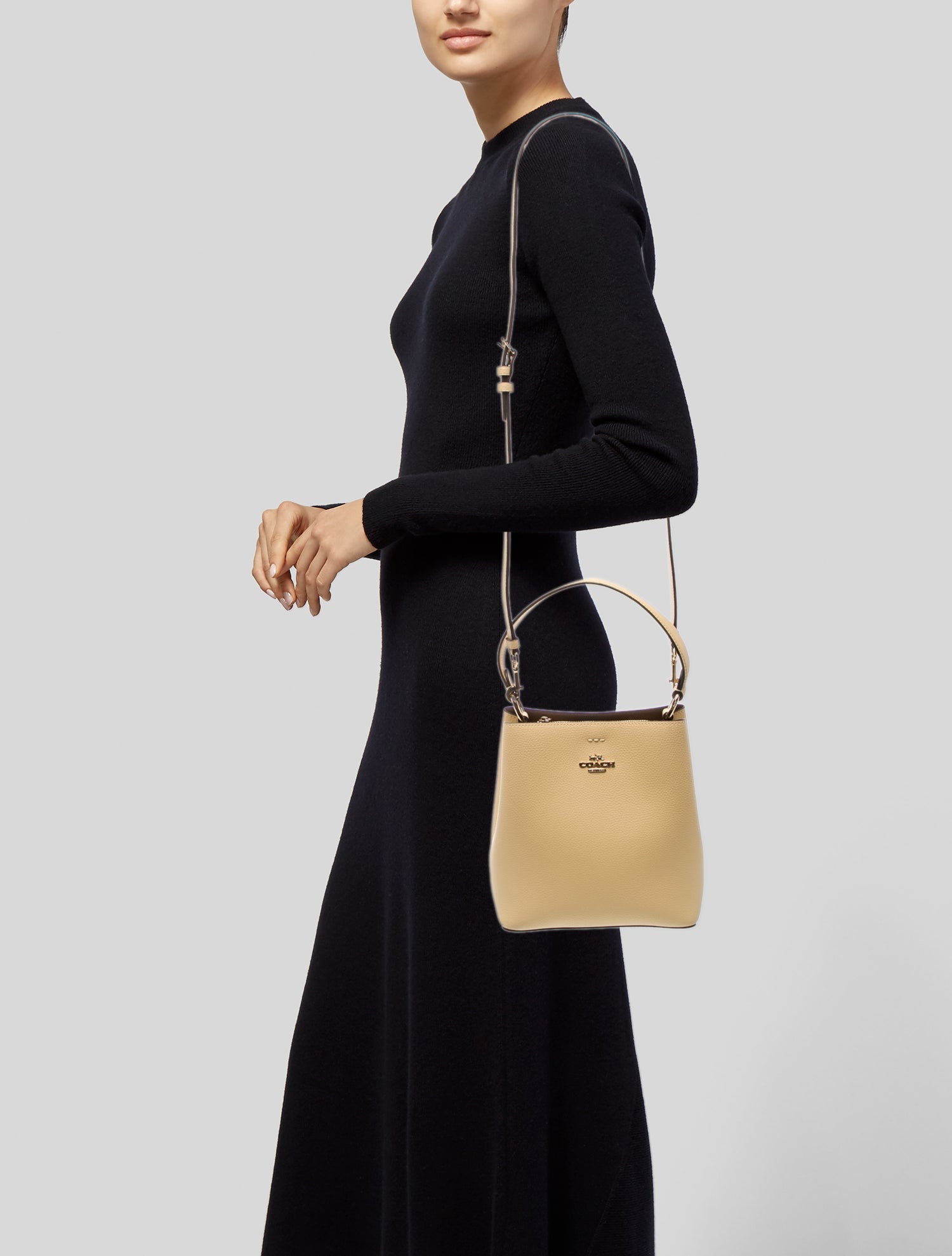 Coach Leather Top Handle Bag